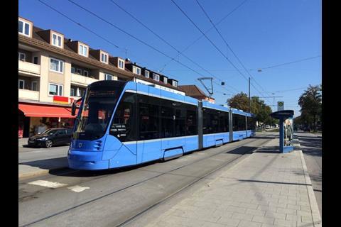 Stadtwerke München has exercised options worth more than €200m for Siemens Mobility to supply a further 73 four-section Avenio trams.